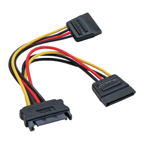 InLine SATA Strom-Y-kaapeli SATA - 0,15m