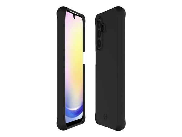Mobilis SPECTRUM_R - Bagsidecover til mobiltelefon - grov - antimikrobiel, 100 % genbrugt - Impacthane - sort - for Samsung Galaxy A26