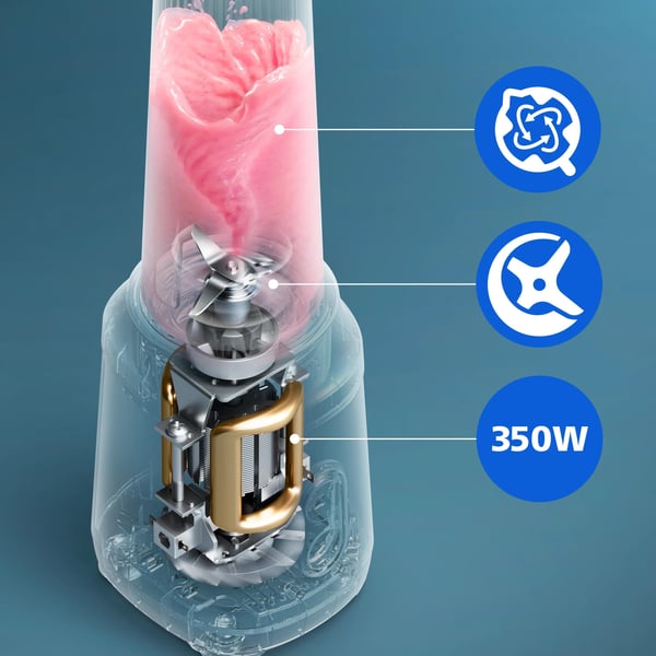 Philips Opal HR2670/00-blendere, Bord juicepresse, Isknusing, 350 W, Svart