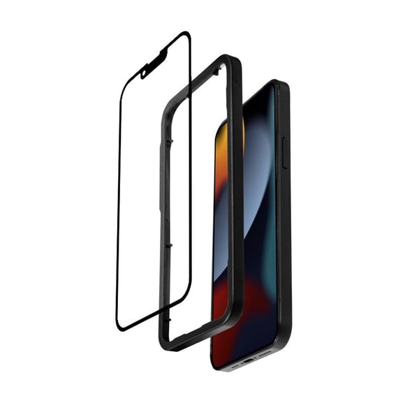 Crong 3D Armour Glass, Apple, iPhone 16e / iPhone 14 / iPhone 13 / iPhone 13 Pro, Reptålig, Splitterskyddad, 1 styck