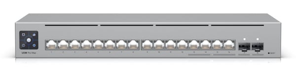 Ubiquiti UniFi Switch Pro Max 16 - Switch - L3 - Styrt - 12 x 10/100/1000 + 4 x 2.5GBase-T + 2 x 10 Gigabit Ethernet - stasjonær, rackmonterbar, ve...
