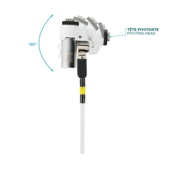 Mobilis Slim Rotating Security Lock Key - Sikkerhetskabellås - 1.8 m