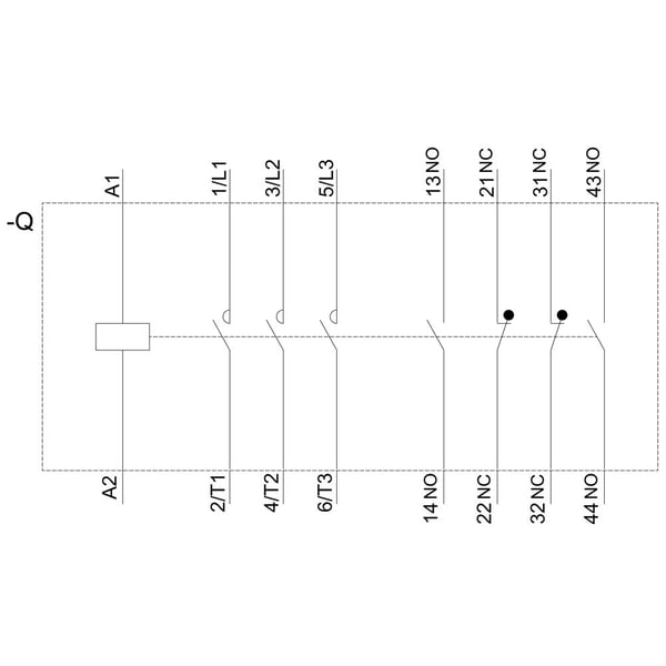 Siemens 3RT2038-1AD04 Kytkin 3 x katkaisija 690 V/AC 1 kpl 1 kpl