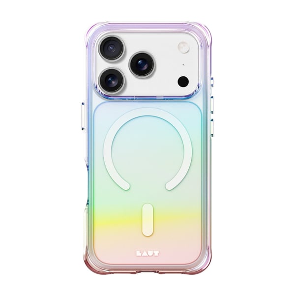 Laut Aero Holo - Baksidedeksel for mobiltelefon - MagSafe-samsvar - polykarbonat, termoplast-polyuretan (TPU) - holo pearl - for Apple iPhone 17 Pro