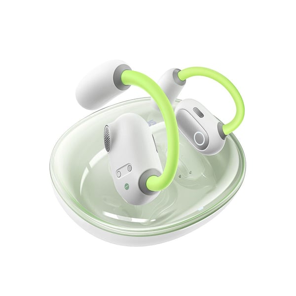 Baseus Eli Sport 1, True Wireless Stereo (TWS), Samtaler/musikk, Hodesett, Lysegrønn, Hvit