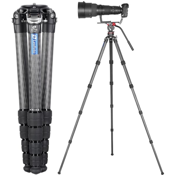 Leofoto LM-365C, 3 jalkoja, Musta, Harmaa, 154 cm, 1,97 kg
