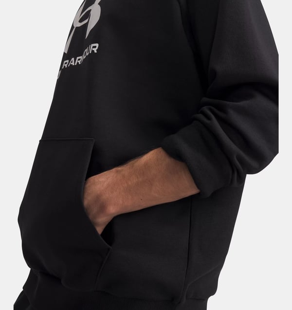 Under Armour UA Rival Fleece, Voksen, Hankjønn, Svart, Hettegenser, Monokromatisk, M