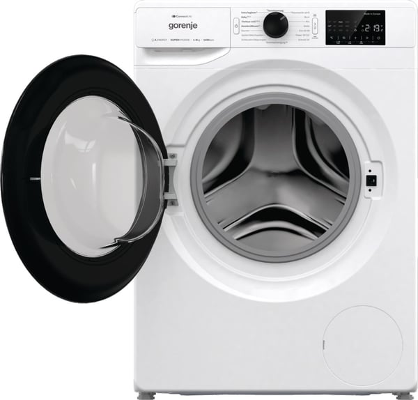 Gorenje WPNEI84A1TS, Edestä täytettävä, 8 kg, B, 76 dB, 1400 RPM, A