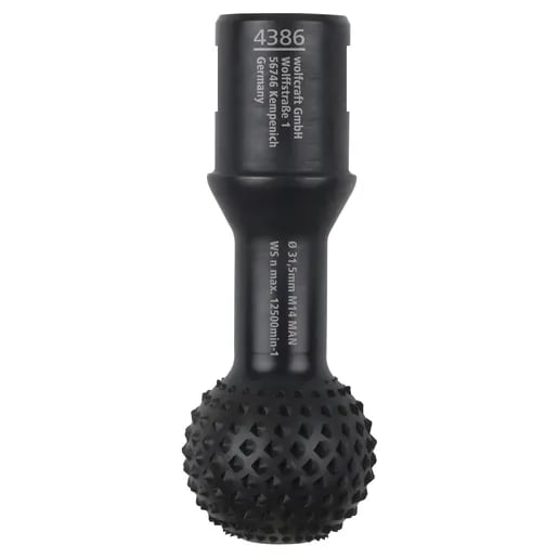 wolfcraft GmbH 4386000, Ball rasp, Lehtipuu, Pehmeä puu, Mikä tahansa tuotemerkki, 3,15 cm, 2,6 cm, 115/125 mm angle grinder