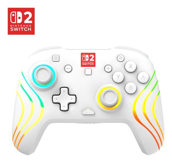 Turtle Beach Afterglow Wave - Håndkonsoll - trådløs - hvit - for Nintendo Switch, Nintendo Switch 2, Nintendo Switch Lite, Nintendo Switch OLED