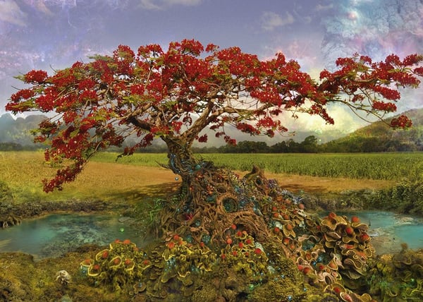 Heye Puzzle Strontium Tree, 1000 stykker, Landskap