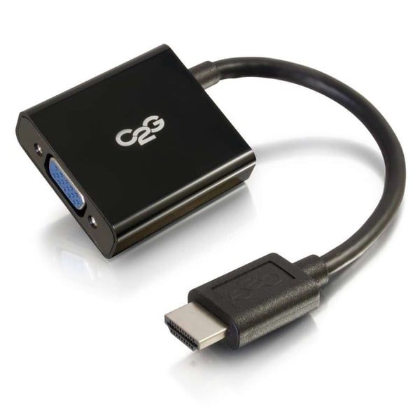 C2G HDMI to VGA Adapter - HDMI to VGA Converter - M/F - Videokonverterare - HDMI - VGA - svart
