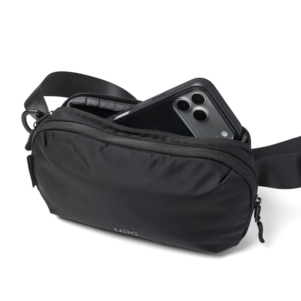 Urban Armor Gear 984177114040, Unisex, axelremsväska, Dragkedja, Bakficka, Tillbehörsficka, Svart