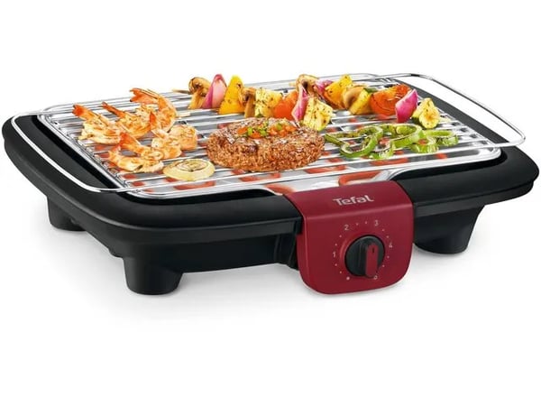 Tefal BG90E5, Svart, Röd, Termoplast, Bordsskiva, Rotations-, Galler, 368 mm