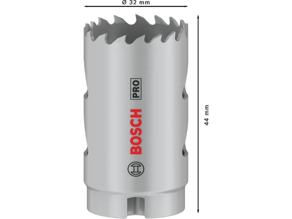 Bosch PRO Multi Material, Single, Borr, Gipsvägg, Metall, Icke-järnmetaller, Plast, Mjuka träslag, Grå, Koboltstål, Kobalt-legerat höghastighetsstå...