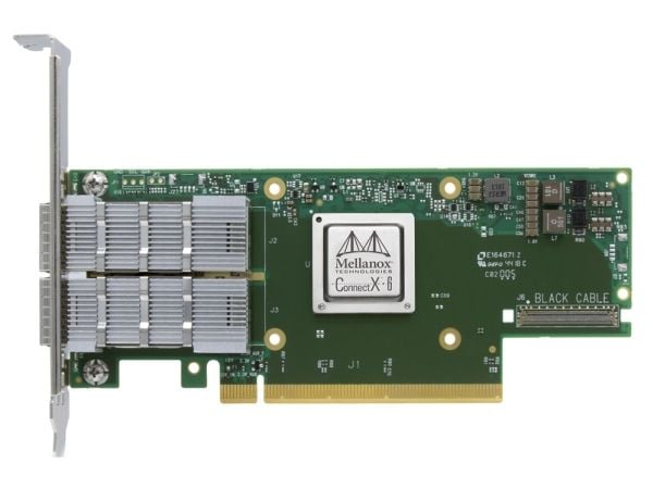 NVIDIA ConnectX-6 VPI MCX653105A-ECAT - Nätverksadapter - PCIe 3.0 x16 - 100Gb Ethernet / 100Gb Infiniband QSFP28 x 1
