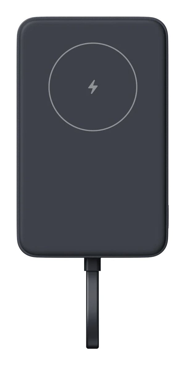 Xiaomi WPB1007MI - Trådløs nødlader - integrated cable - Li-Ion - 10000 mAh - 37 Wh - 33 watt - 3 A - Fast Charge - 2 utgangskontakter (USB-C) - grå