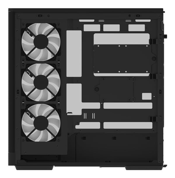 Aerocool P500A-BK, Midi Tower, PC, Svart, ATX, micro ATX, Mini-ITX, SPCC, Härdat glas, Spela