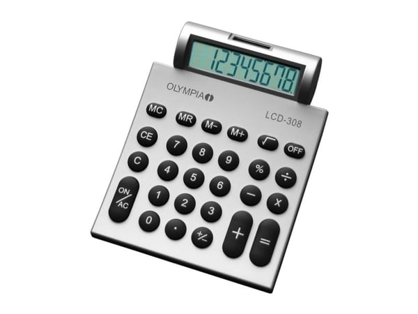 Olympia LCD 308, Desktop, Grunnleggende, 8 sifre, 1 linjer Olympia LCD 308, Desktop, Grunnleggende, 8 sifre, 1 linjer