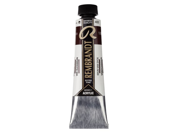 Rembrandt akrylmaling rør Vandyke Brown 403