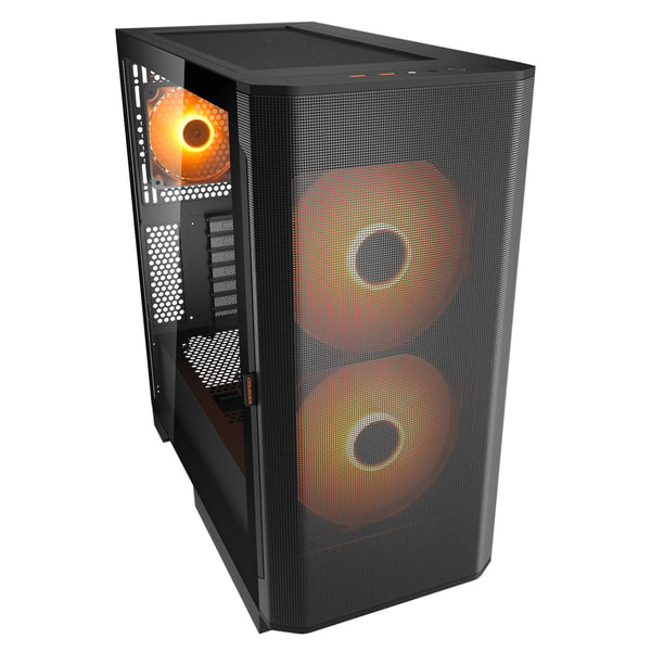 COUGAR CGR-5YA6B-RGB, Midi Tower, PC, Svart, ATX, CEB, EATX, micro ATX, Mini-ITX, Spela, Multi