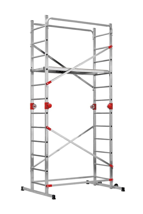Hailo G60 9459-507 byggställning, aluminium, max. arbetshöjd 4,3 m, 2x12 steg
