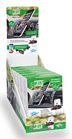 Wedo 60 06101, Mobiltelefon / smartphone, Passiv hållare, Bil, Svart