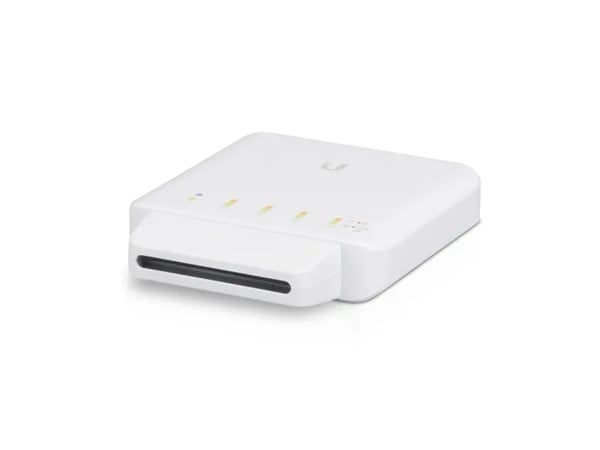 Ubiquiti UniFi Switch USW-FLEX - Switch - Styrt - 4 x 10/100/1000 (PoE) + 1 x 10/100/1000 (PoE++) - veggmonterbar, stangmonterbar - PoE++ (46 W) (e...