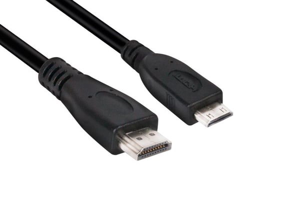Club 3D CAC-1350 - HDMI-kabel - 19 pin mini HDMI Type C hann til HDMI hann - 1 m - 4K-støtte