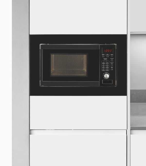 Exquisit EMW20.1 G, Inbyggd, Grillmikrovågsugn, 20 l, 800 W, Inbyggd display, Knappar, Rotations-