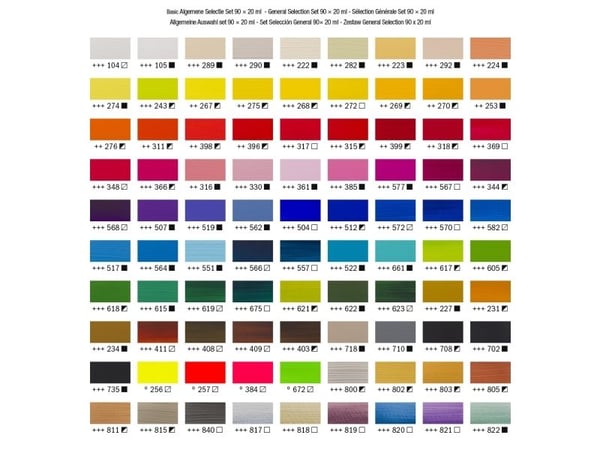 Amsterdam Standard Series akrylmaling i alle farger | 90 x