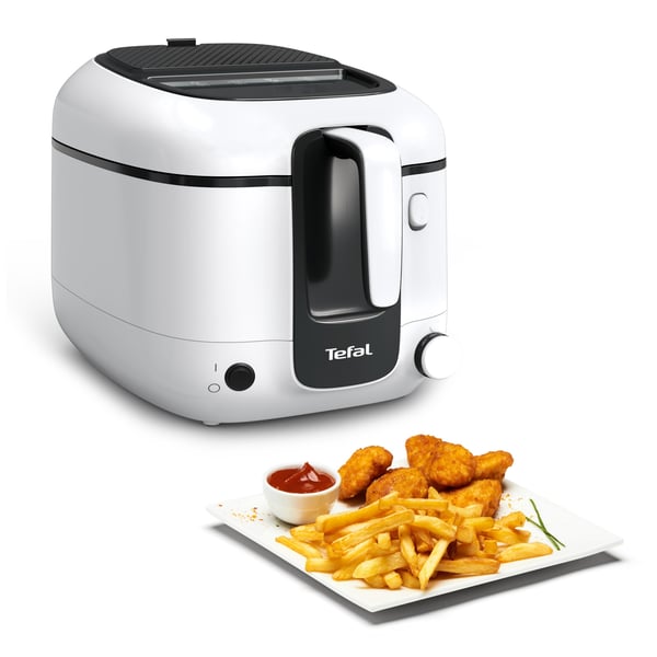 Tefal Super Uno FR3101 friteerauskeitin 1800 W 1,5 kg 2,2 L, musta/valkoinen