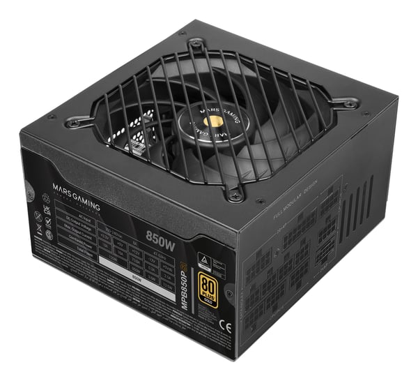Mars Gaming MPB850PSI, 850 W, 200 - 240 V, 47 - 63 Hz, 8 A, aktiivinen, 120 W