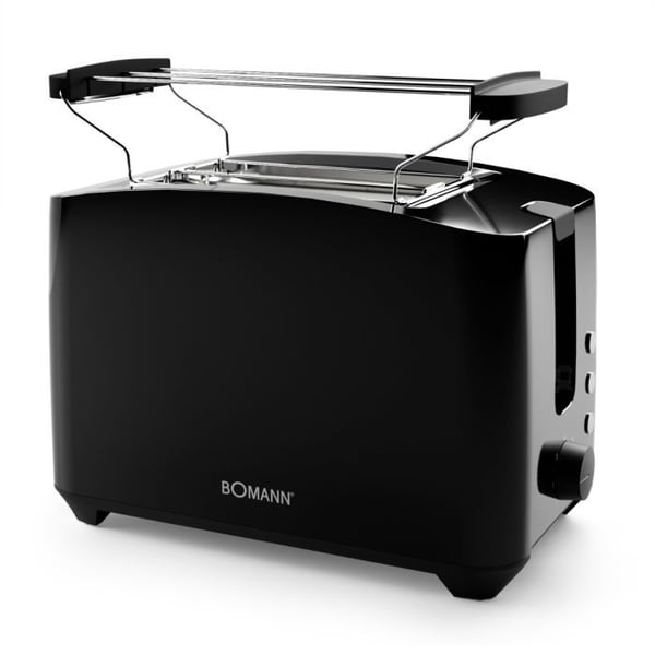Bomann TA 6065 CB, 2 viipale(i)ta, musta, 750 W, 220 - 240 V, 650 W, 50/60 Hz