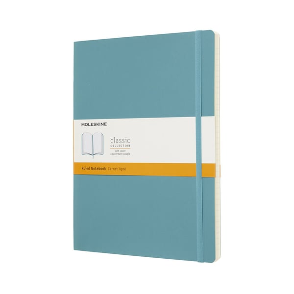 Moleskine Notebook Classic XL linjeret reef blue