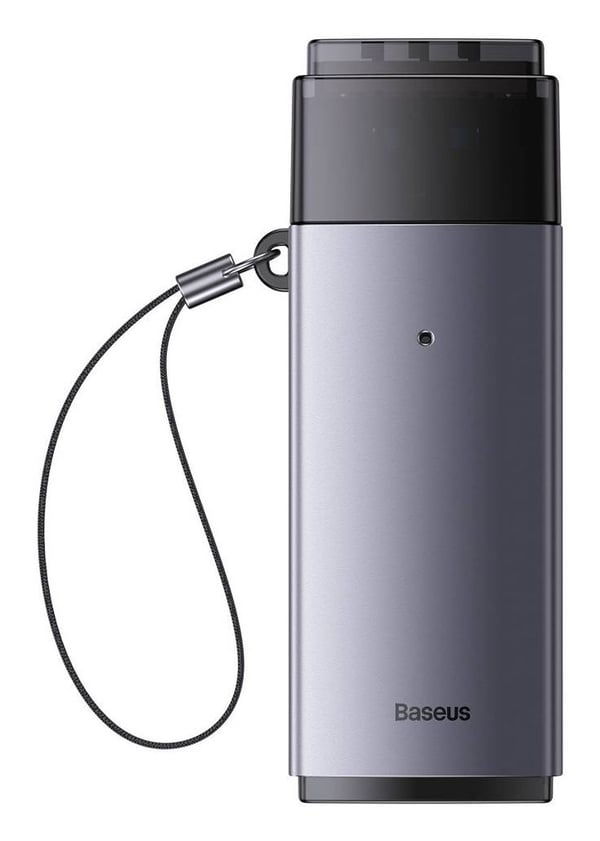 Baseus Lite -sarjan SD/TF-muistikortinlukija, USB (harmaa)