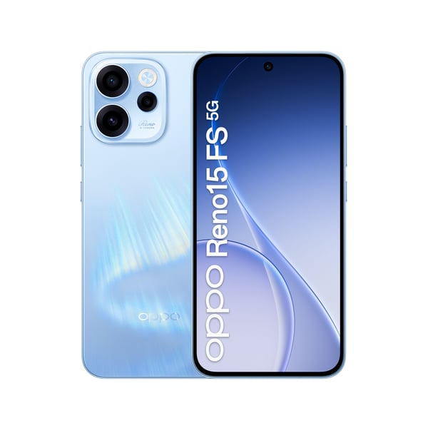 Smarttelefonen Oppo Reno15 FS 5G Dual SIM 8 GB RAM 512 GB – Aurora Blue