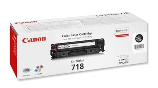 Canon CRG-718 BK Value Pack - 2 pakkeria - lajittelu - alkuperäinen - tonerpatron - ImageCLASS LBP7200; i-SENSYS MF8330, MF8350; Laser Shot LBP-720...
