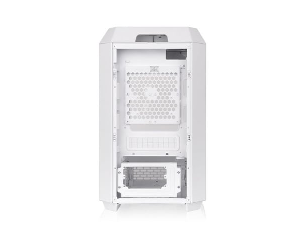Thermaltake The Tower 250 - MT - mini ITX - genomskinlig sidopanel (härdat glas) - ingen strömförsörjning - snö - USB/ljud