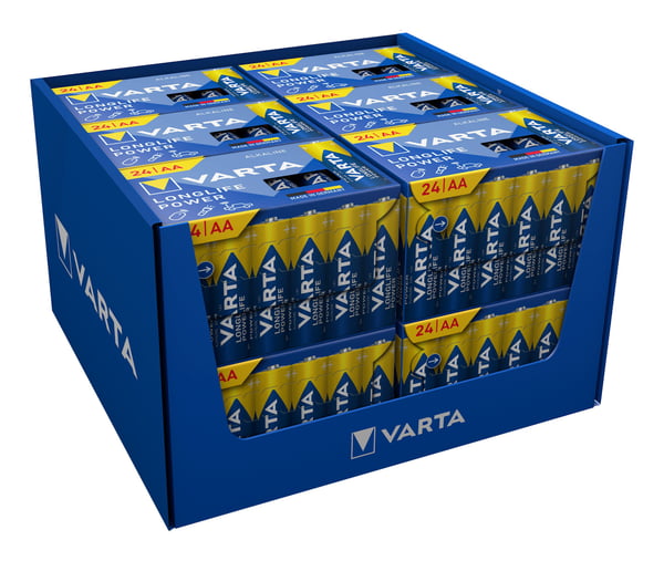 Varta Longlife, Engangsbatteri, AA, Alkalinsk, 1,5 V, 12 stykker, 50,5 mm