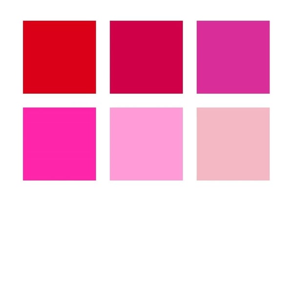 Pensselikynä Pigment Arts ass rød/pink (6)