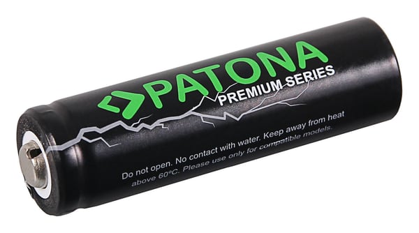 PATONA 6519, Oppladbart batteri, ICR14500, Lithium-Ion (Li-Ion), 3,7 V, 1 stykker, 800 mAh