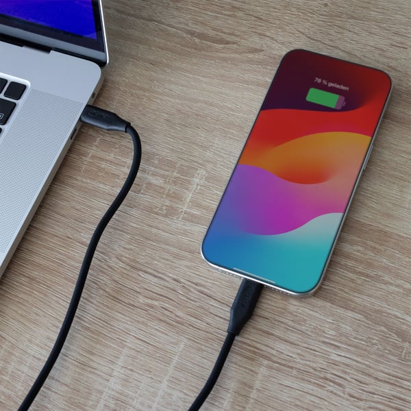 InLine 35892, 2 m, USB C, USB C, USB 2.0, 0,48 Gbit/s, Svart