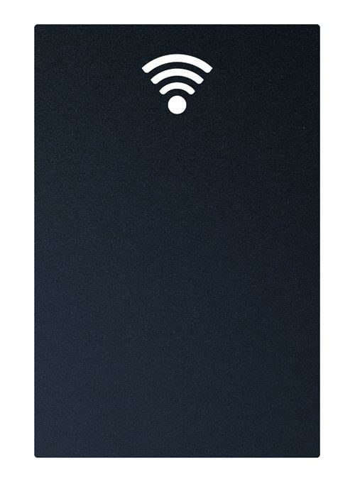 Securit FB-WIFI, Melamine, Harpiks, Velcro mappe, Sort