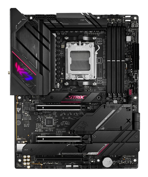 ASUS ROG Strix B650E-E Gaming WiFi - Hovedkort - ATX - Socket AM5 - AMD B650 Chipset - USB-C 3.2 Gen 2x2, USB-C 3.2 Gen2, USB 3.2 Gen 2, USB 3.2 Ge...