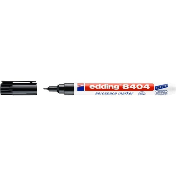 edding 8404 aerospace - Markering - permanent - svart - vattenbaserat pigmentbläck - 0.75 mm