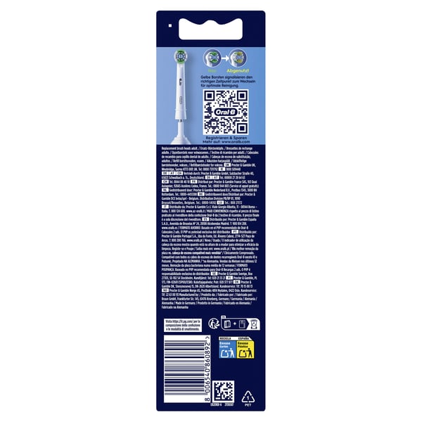 Oral-B Pro Precision Clean vaihtoharjat 6 kpl 860892, valkoinen