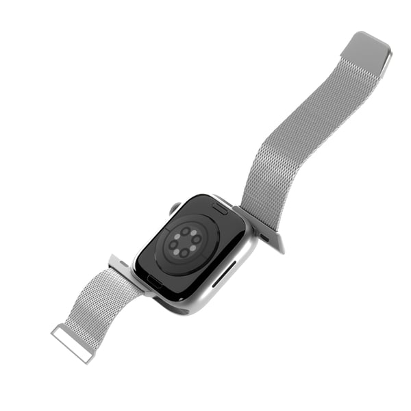 Puro Milanese - Slinga för smart klocka - 130 - 200 mm - silver - för Apple Watch Hermès Series 12, Hermès Series 9, SE 3, Series 10, Series 11, Se...