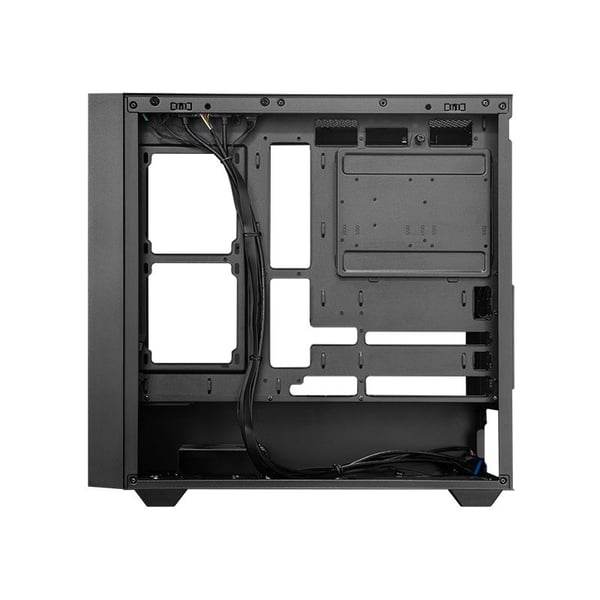 Chieftec Gamer Series Night Hunter - Tower spel - utökad ATX - genomskinlig sidopanel (härdat glas) - ingen strömförsörjning (ATX) - svart - USB/ljud