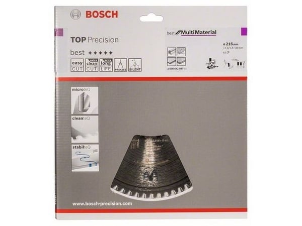 Bosch RUNDSAVKLINGE BESTMULTI 216X2,3X30MM 64T